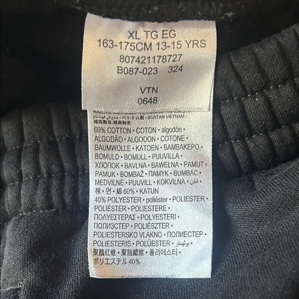 Jordan Kids Black Joggers with Logo